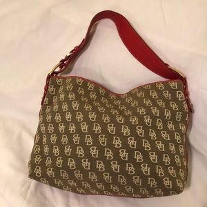 Dooney & Bourke Canvas & Leather Logo Bag